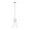 Z-Lite Kira Pendant, 1-Light, 6.5 In.W x 13 In.H, Brushed Nickel/Clear 7508P-ROD-BN - alternate 1